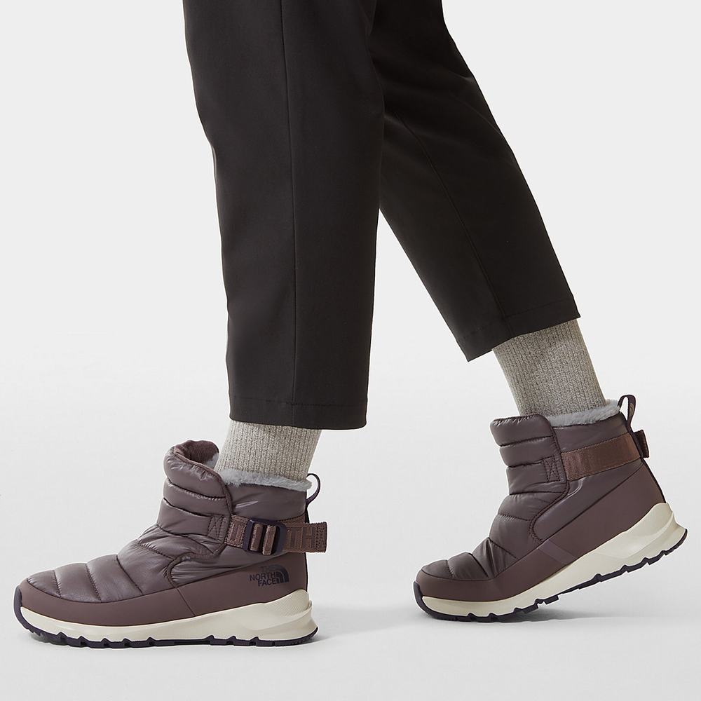 Zimne Topanky The North Face THERMOBALL™ Pull-On Damske Tmavo Siva Nachový Tmavo Nachový | SUK-872695