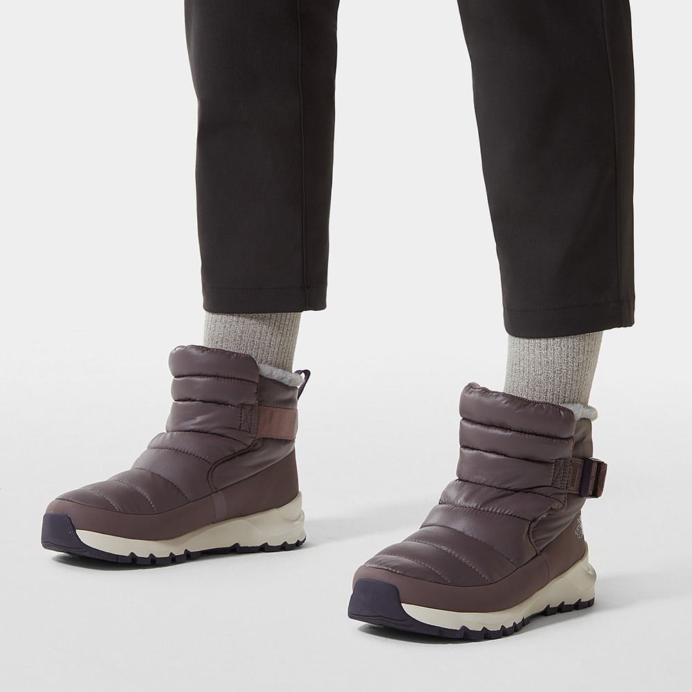 Zimne Topanky The North Face THERMOBALL™ Pull-On Damske Tmavo Siva Nachový Tmavo Nachový | SUK-872695