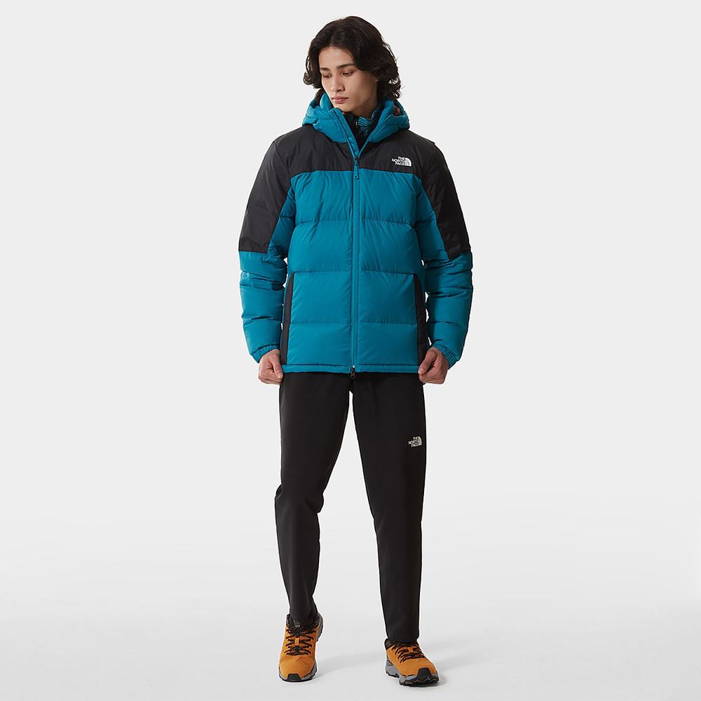 Zimní Bundy The North Face Diablo S Kapucňou Panske Modre | ICU-438527