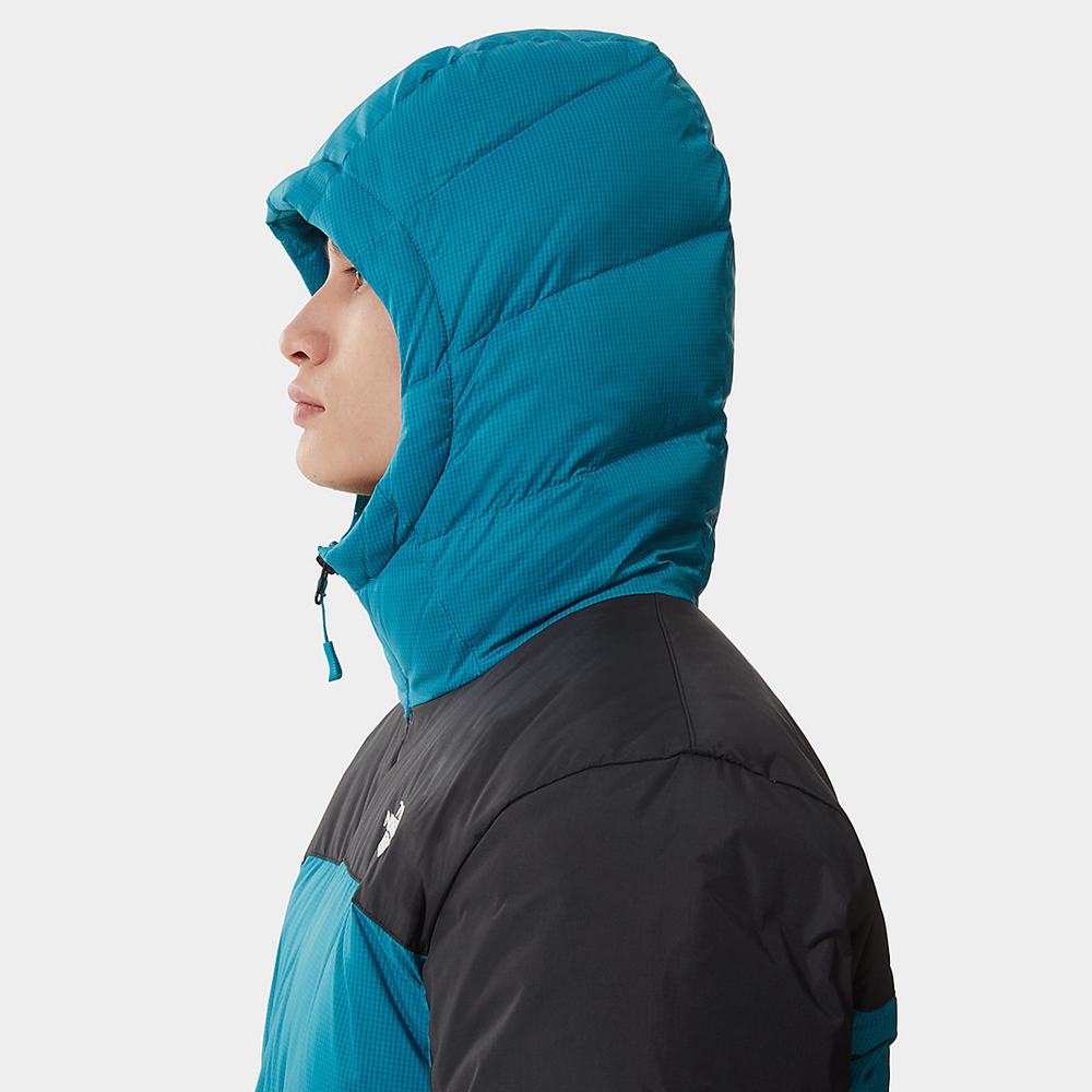 Zimní Bundy The North Face Diablo S Kapucňou Panske Modre | ICU-438527