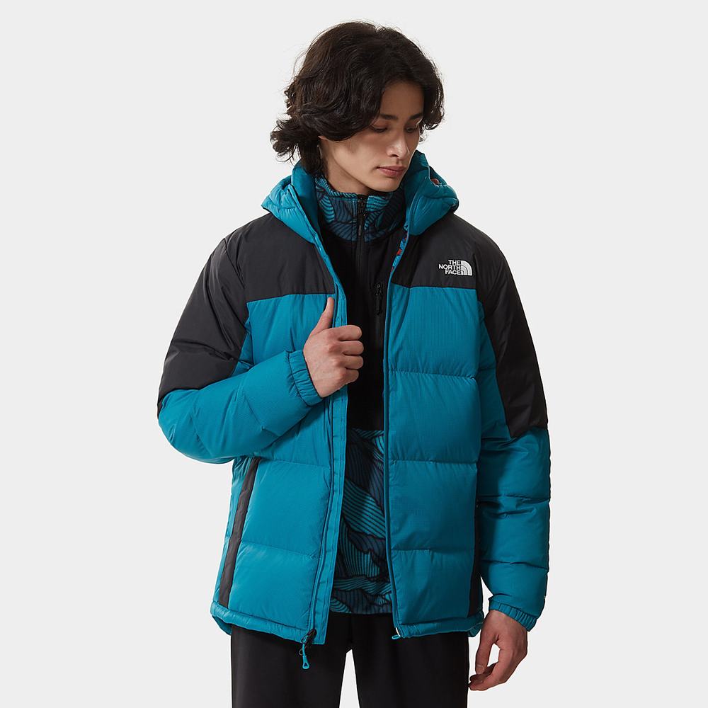 Zimní Bundy The North Face Diablo S Kapucňou Panske Modre | ICU-438527