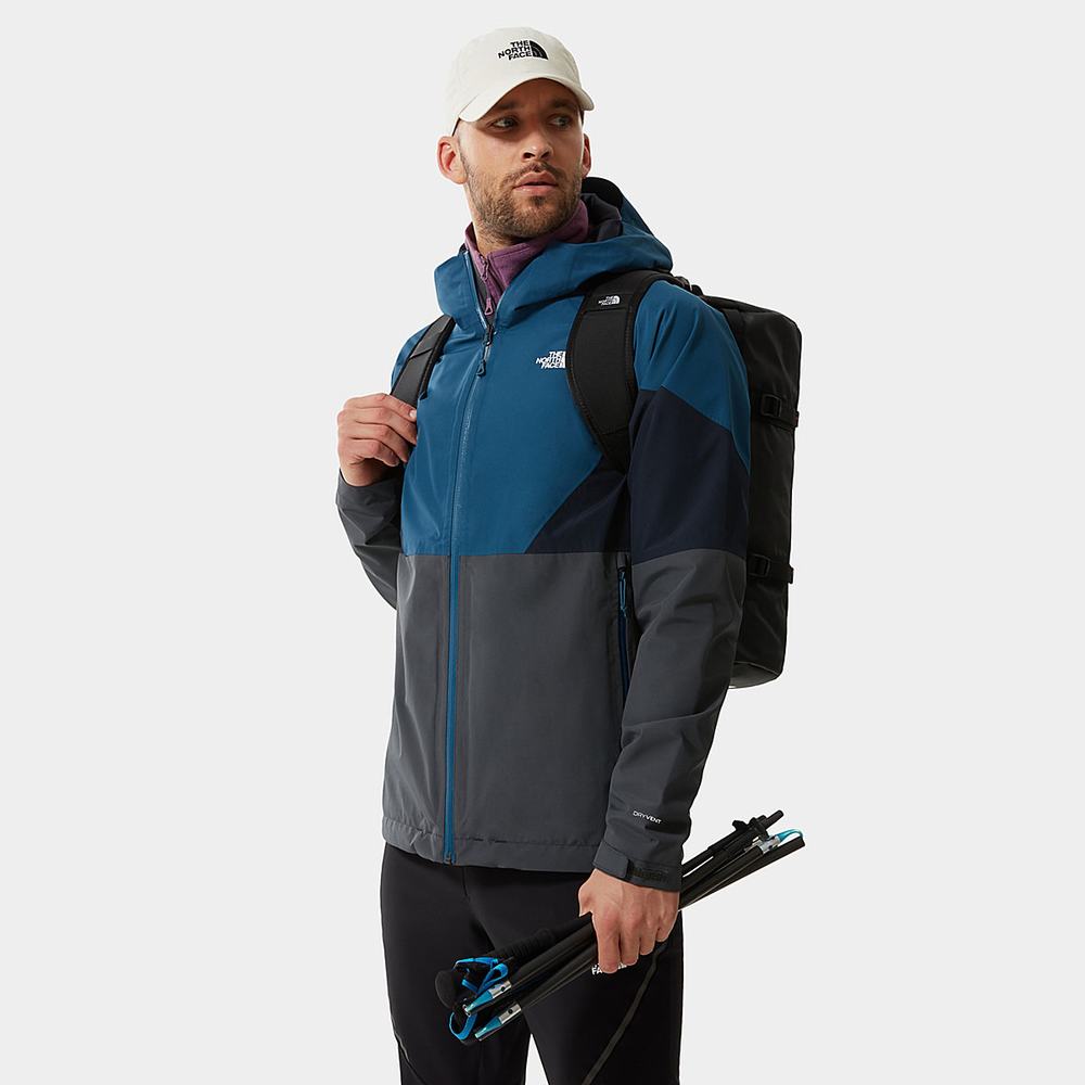 Ľahké Bundy The North Face LIGHTNING Panske Siva Modre Námornícka Modrá | TYS-928360