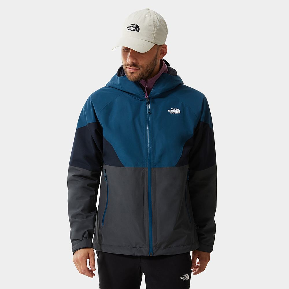 Ľahké Bundy The North Face LIGHTNING Panske Siva Modre Námornícka Modrá | TYS-928360