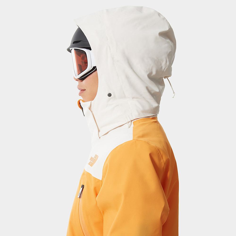 Ľahké Bundy The North Face Lenado Damske Oranžové Biele | QHT-864021