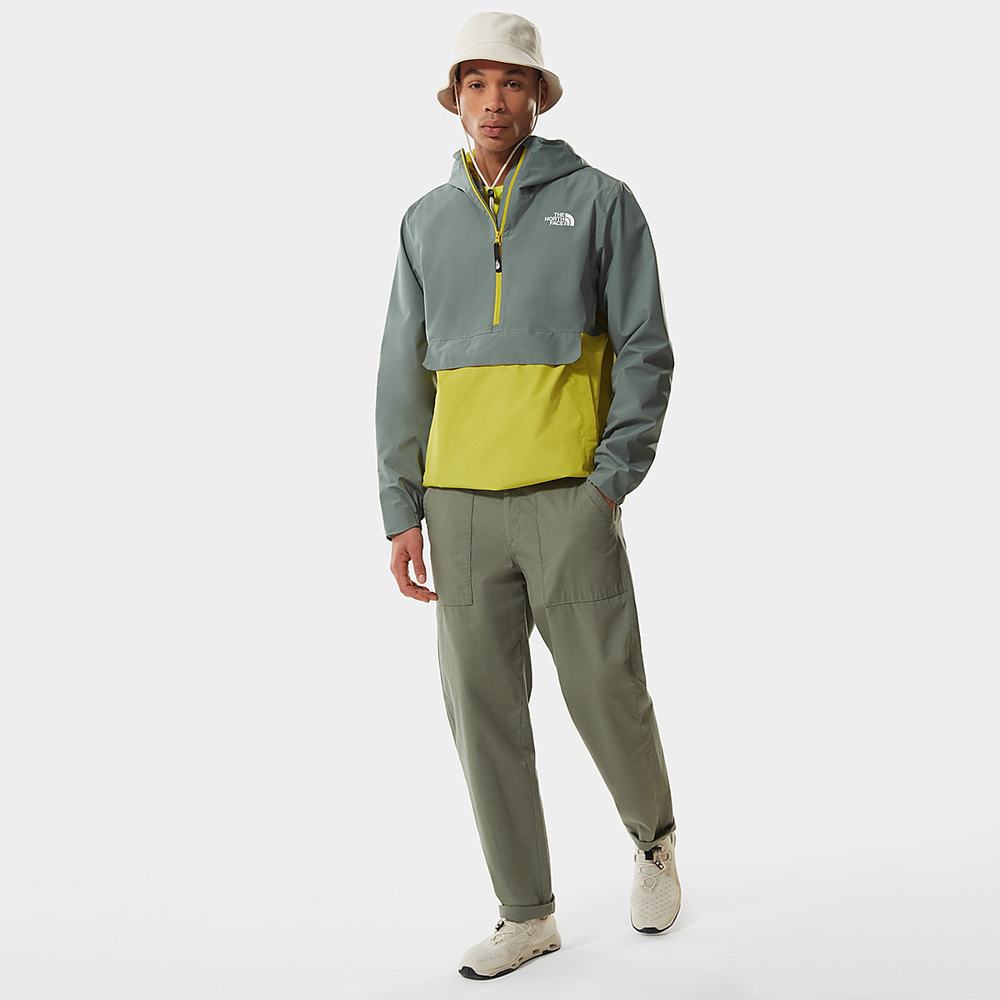 Ľahké Bundy The North Face Nepremokave Fanorak Panske Zelene | TER-623570