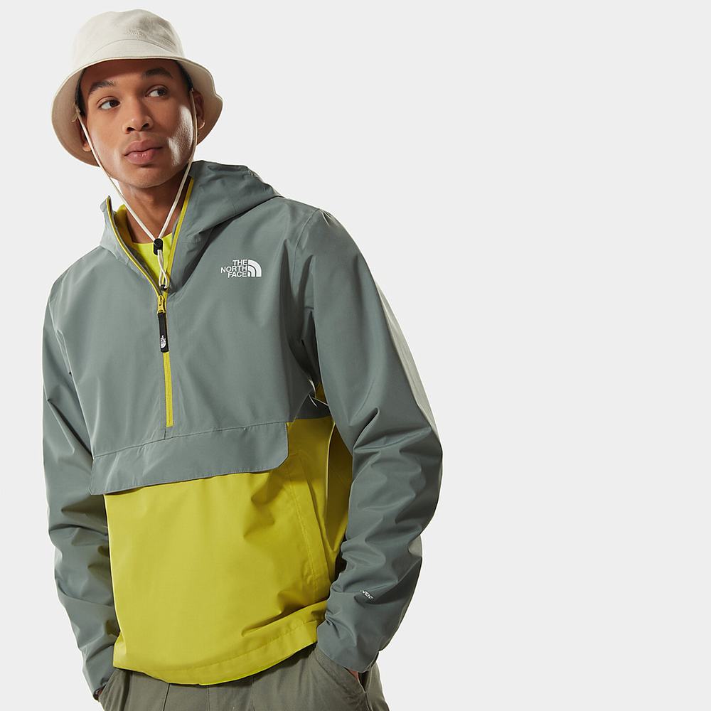 Ľahké Bundy The North Face Nepremokave Fanorak Panske Zelene | TER-623570