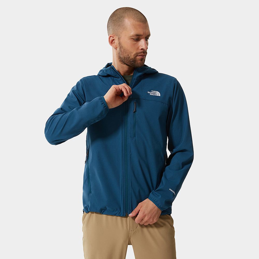 Ľahké Bundy The North Face Nimble S Kapucňou Panske Modre | NLR-409317