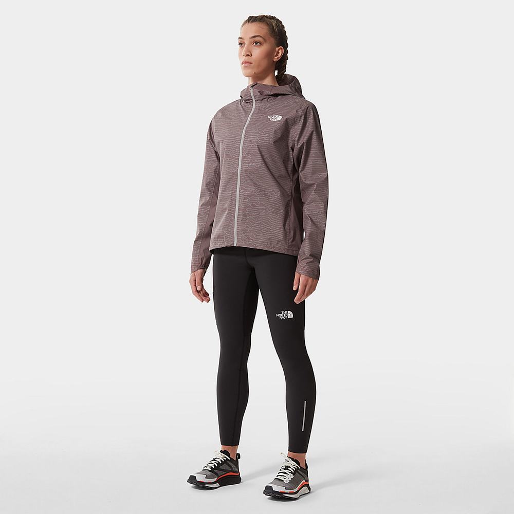 Ľahké Bundy The North Face Printed First Dawn Damske Tmavo Siva Nachový | BSC-519078