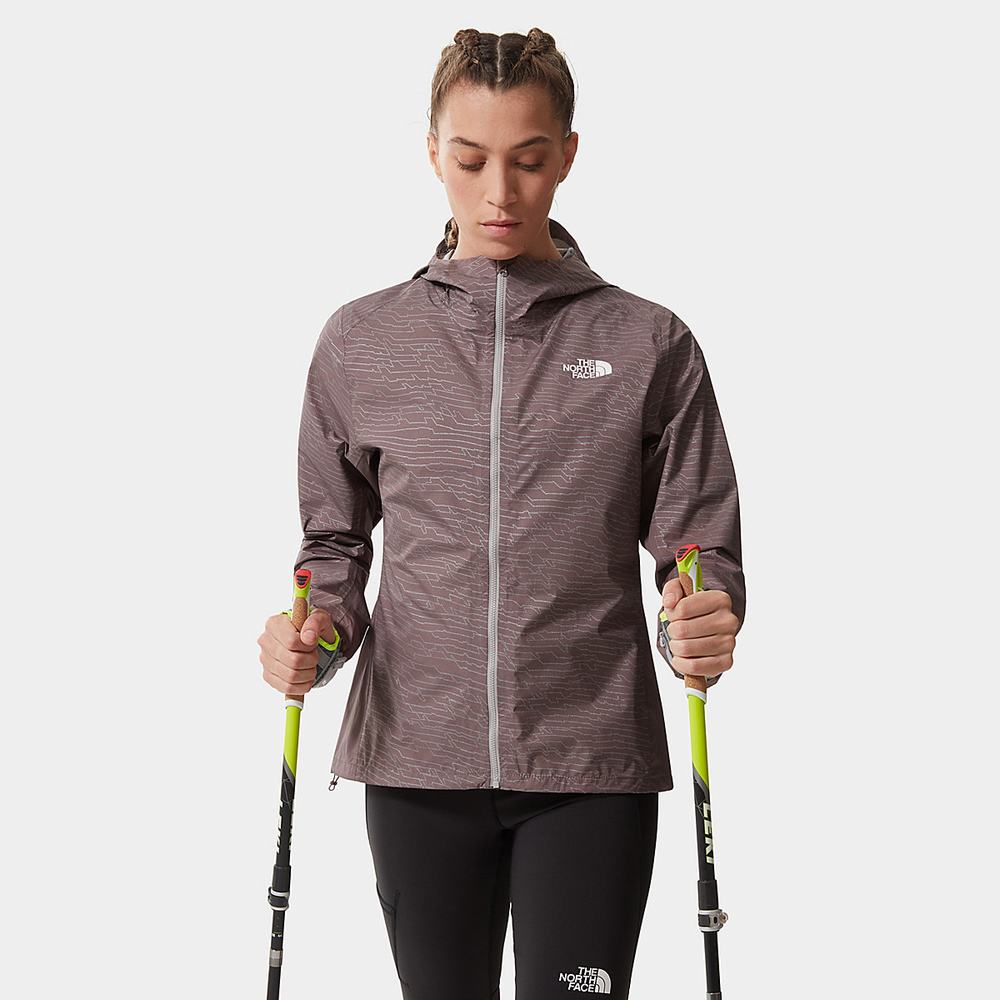 Ľahké Bundy The North Face Printed First Dawn Damske Tmavo Siva Nachový | BSC-519078
