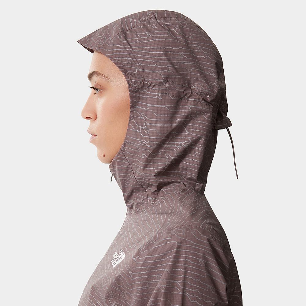 Ľahké Bundy The North Face Printed First Dawn Damske Tmavo Siva Nachový | BSC-519078