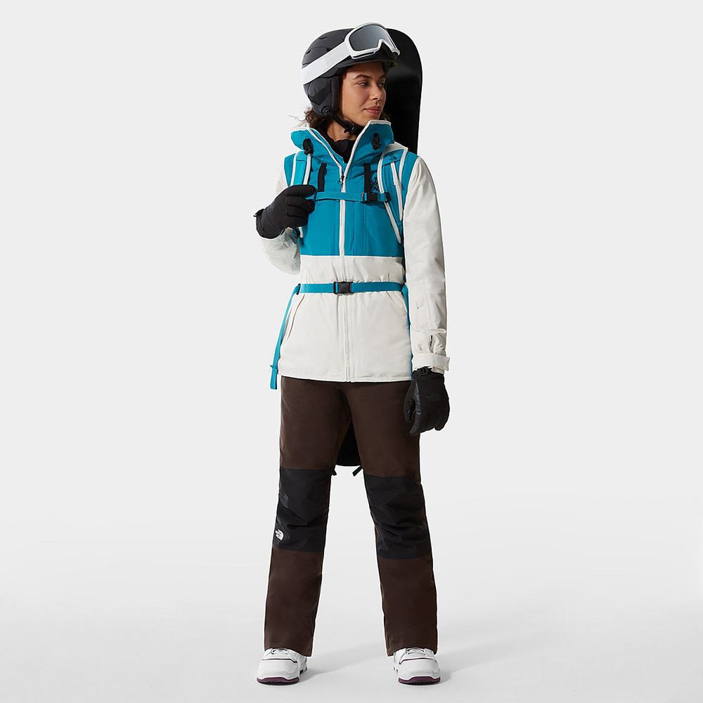 Ľahké Bundy The North Face Superlu Damske Modre Biele | HVC-457283