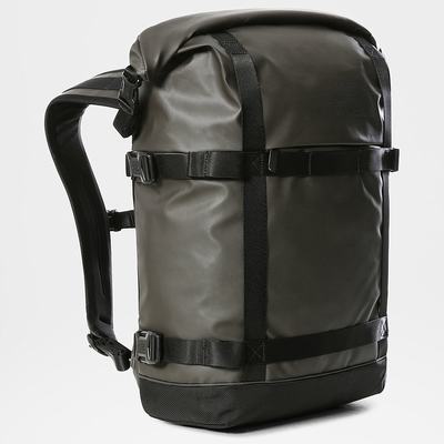 Batohy The North Face COMMUTER ROLL-TOP Panske Zelene Čierne | EKG-592084