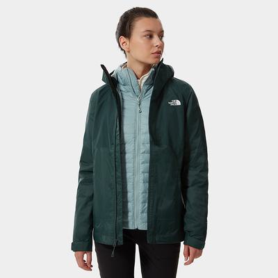 Bunda 3v1 The North Face Down Insulated DryVent™ Triclimate Damske Zelene | MPT-093576