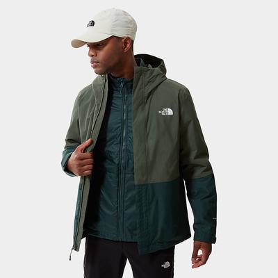 Bunda 3v1 The North Face New Syntetická Triclimate Panske Olivovo Zelená | GEK-486513