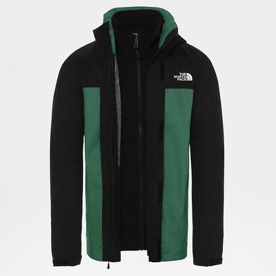 Bunda 3v1 The North Face Original Triclimate Panske Zelene Čierne | UCZ-497231