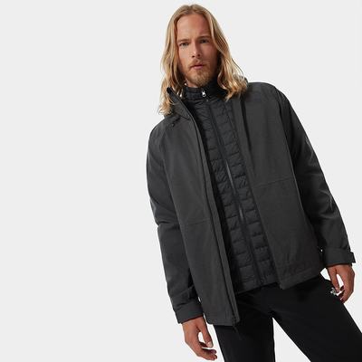 Bunda 3v1 The North Face THERMOBALL™ Eco Triclimate Panske Tmavo Siva Čierne | VNL-497053