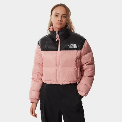 Bundy The North Face Nuptse Kratke Damske Ruzove Hnede | MVE-182304