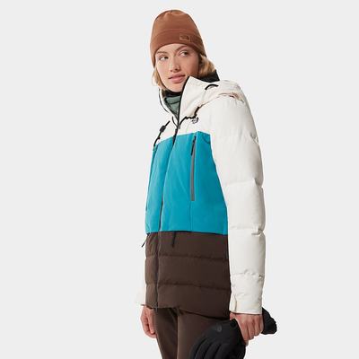 Bundy The North Face Pallie Damske Biele Modre Tmavo Hnede | ZXA-704915