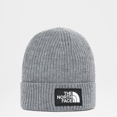 Ciapky The North Face TNF Box Logo Cuff Beanie Dievcenske Siva | JDK-082175