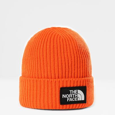 Ciapky The North Face TNF Logo Box Cuffed Beanie Damske Červené Oranžové | NMU-384015