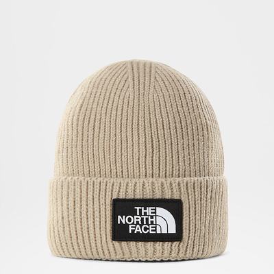 Ciapky The North Face TNF Logo Box Cuffed Beanie Damske Svetlo Hnede | VKZ-948052