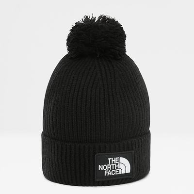 Ciapky The North Face TNF Logo Box Pom Beanie Damske Čierne | EDY-209645