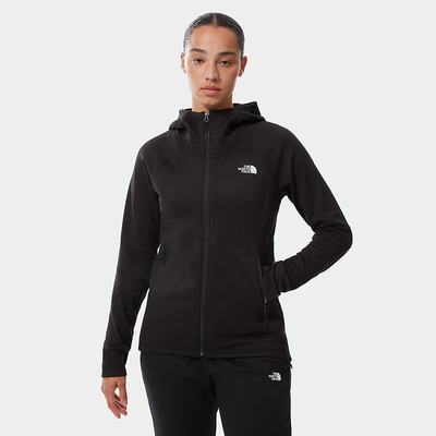 Fleece Mikiny The North Face Canyonlands S Kapucňou Damske Čierne | FEW-690354