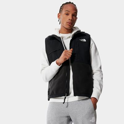 Fleece Mikiny The North Face Denali Gilet Panske Čierne | RPL-152037