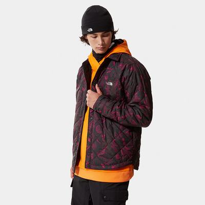 Fleece Mikiny The North Face Fort Point Insulated Flannel Panske Ruzove Čierne | YIH-517942