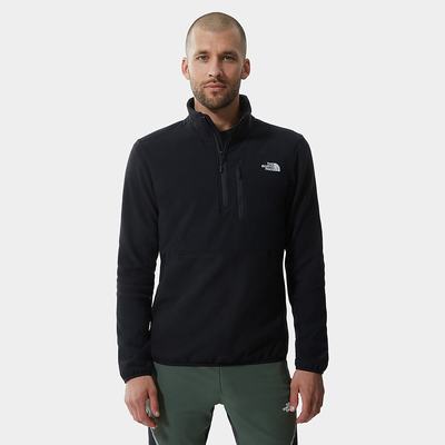 Fleece Mikiny The North Face Glacier Pro Quarter-Zip Panske Čierne | EQF-283547