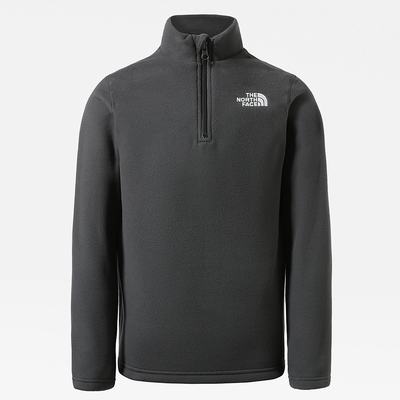Fleece Mikiny The North Face Glacier Quarter Zip Dievcenske Siva | FWK-190468