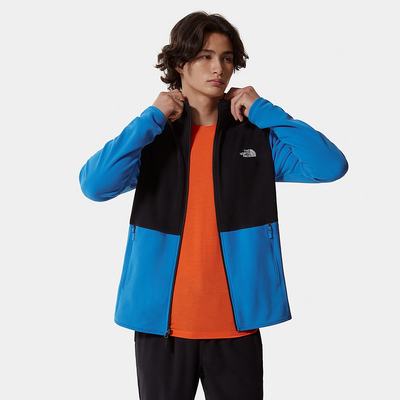 Fleece Mikiny The North Face Tka Glacier Panske Modre Čierne | QMC-319564