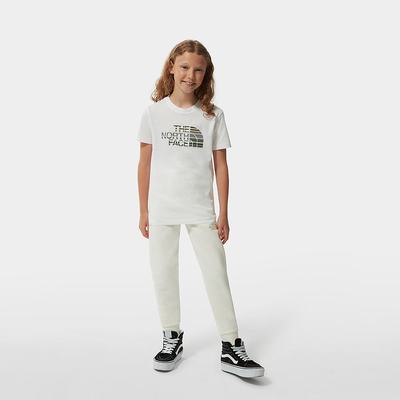 Jogger Nohavice The North Face Fleece Chlapcenske Biele | ZPX-631850