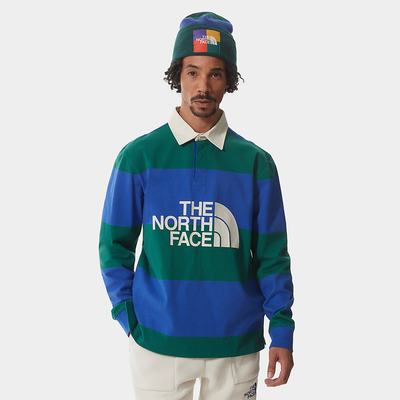 Kosele The North Face Colour Block Rugby Panske Zelene Modre | AIF-180627