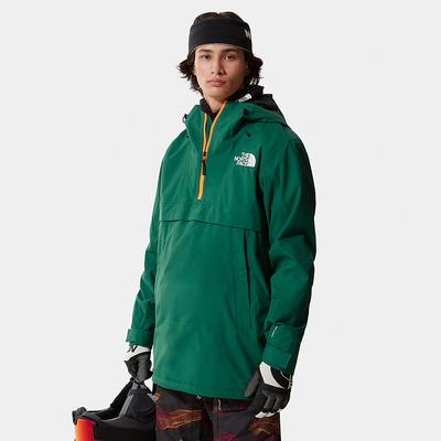 Lyžiarske Bundy The North Face Silvani Anorak Panske Zelene | ATQ-375601