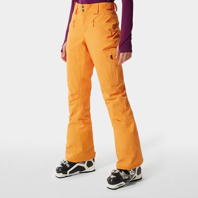 Lyžiarske Nohavice The North Face Lenado Damske Žlté | JPK-976810