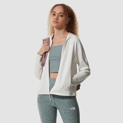 Mikiny S Kapucňou The North Face Active Trailove Basin Zip-Up Damske Biele | XFB-591074