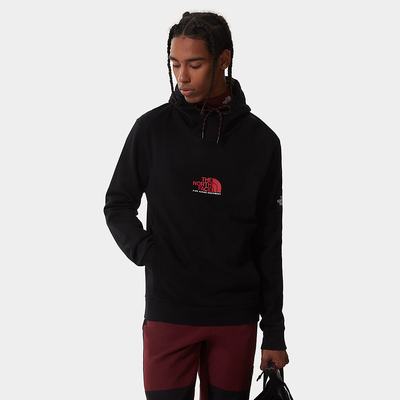 Mikiny S Kapucňou The North Face Fine Alpine Panske Čierne Červené | VIY-372806