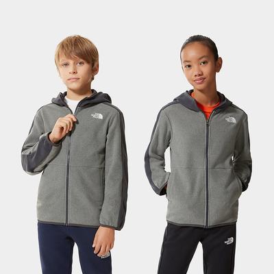 Mikiny S Kapucňou The North Face Glacier Full-Zip Fleece Chlapcenske Siva | FXN-720589