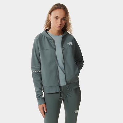 Mikiny S Kapucňou The North Face MOUNTAIN ATHLETICS ZIP-UP Damske Zelene | PZQ-125438