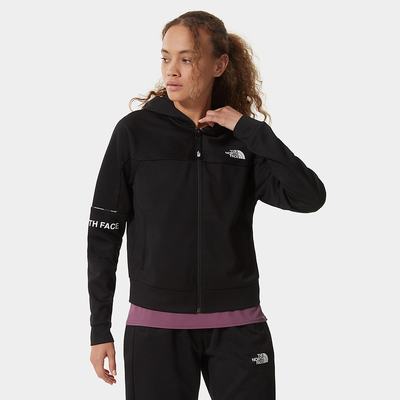 Mikiny S Kapucňou The North Face MOUNTAIN ATHLETICS ZIP-UP Damske Čierne | ZIW-623418