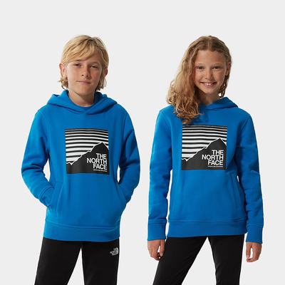 Mikiny S Kapucňou The North Face New Box Crew Dievcenske Modre | LTX-253687