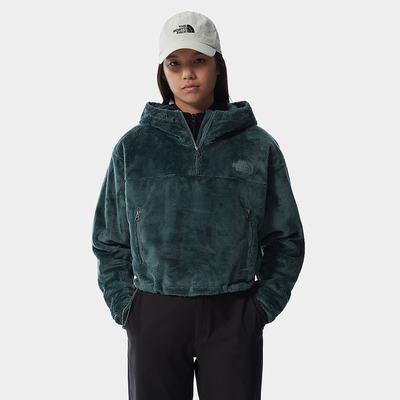 Mikiny S Kapucňou The North Face Osito Cropped Damske Zelene | JWN-976431