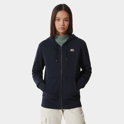 Mikiny S Kapucňou The North Face Scrap Grafika Zip-Up Damske Námornícka Modrá | BNZ-260841