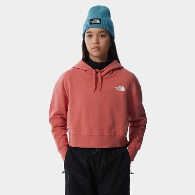 Mikiny S Kapucňou The North Face Trend Cropped Fleece Damske Ruzove | AYO-106329