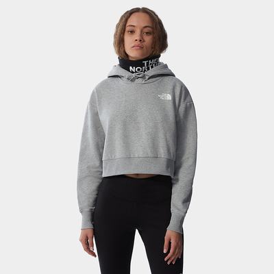 Mikiny S Kapucňou The North Face Trend Cropped Fleece Damske Svetlo Siva | FXI-971045