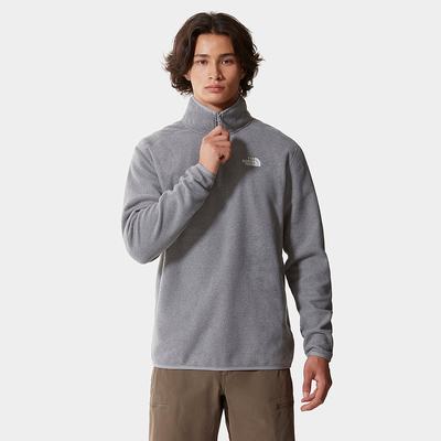 Mikiny The North Face 100 Glacier Quarter-Zip Fleece Panske Siva | PDU-295863
