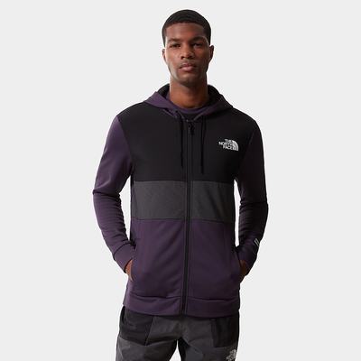 Mikiny The North Face Mountain Athletics Overlay Fleece Panske Tmavo Nachový | DCF-302165