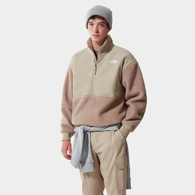 Mikiny The North Face PLATTE SHERPA ¼ ZIP FLEECE Panske Svetlo Hnede | KPU-592638