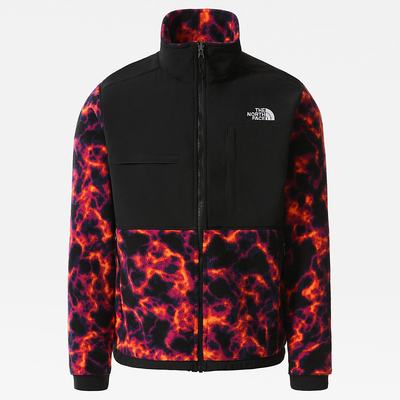 Mikiny The North Face Printed Denali 2 Panske Čierne Maskacove | KES-902731